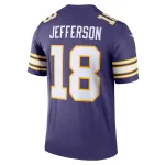 Men's Minnesota Vikings Justin Jefferson Purple Classic Legend Player Jersey