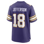 Men's Minnesota Vikings Justin Jefferson Purple Classic Player Game Jersey
