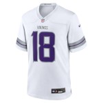 Men's Minnesota Vikings Justin Jefferson White Alternate Game Player Jersey