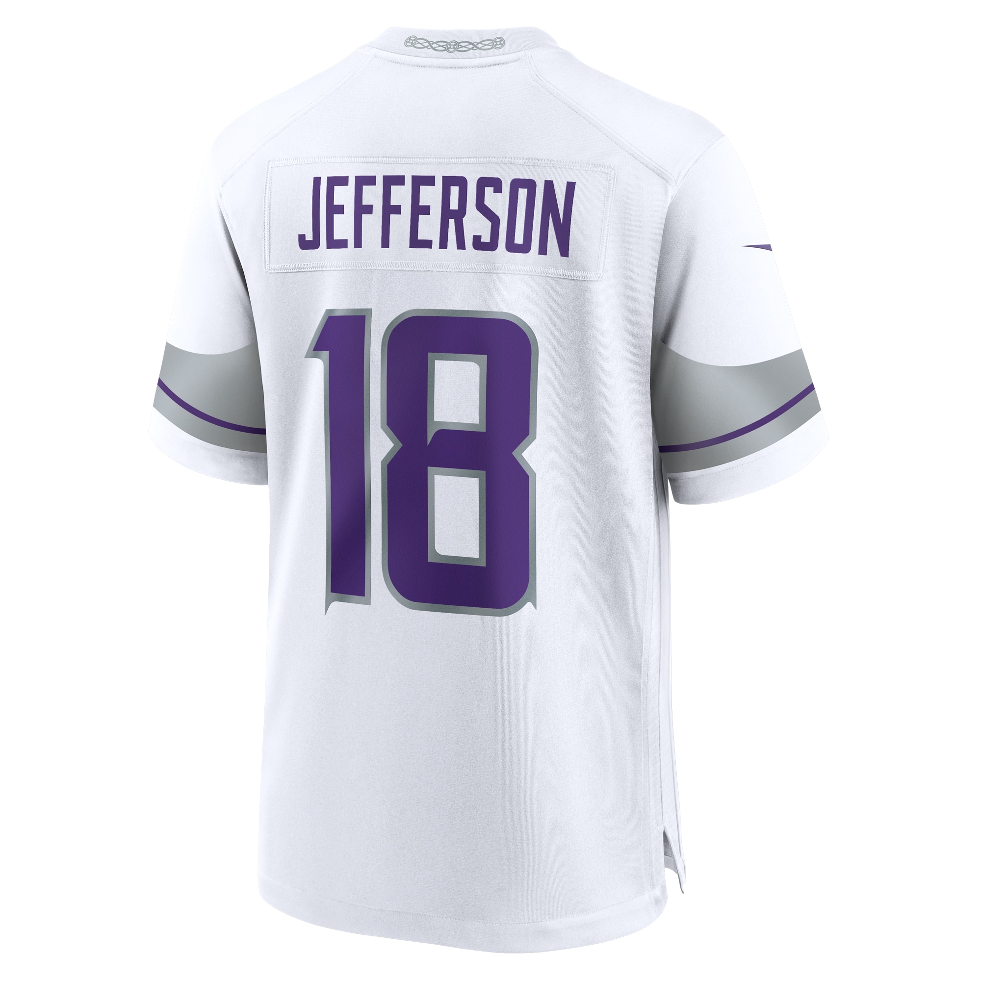 Men's Minnesota Vikings Justin Jefferson White Alternate Game Player Jersey