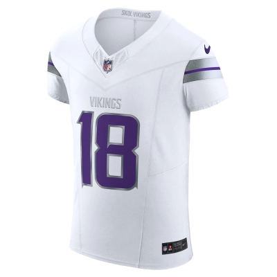 Men's Minnesota Vikings Justin Jefferson White Alternate Vapor F.U.S.E. Elite Player Jersey 02