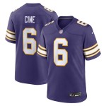 Men's Minnesota Vikings Lewis Cine Purple Classic Player Game Jersey