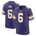 Men's Minnesota Vikings Lewis Cine Purple Classic Player Game Jersey