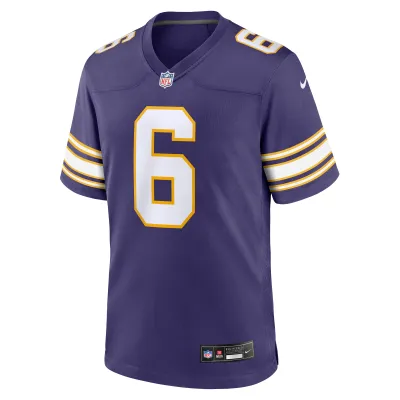 Men's Minnesota Vikings Lewis Cine Purple Classic Player Game Jersey 02