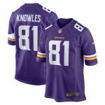 Men's Minnesota Vikings Malik Knowles  Purple Team Game Jersey