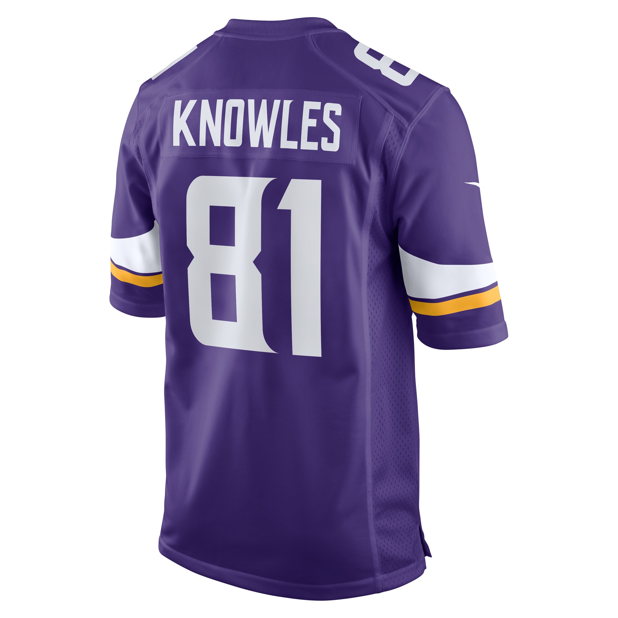 Men's Minnesota Vikings Malik Knowles  Purple Team Game Jersey