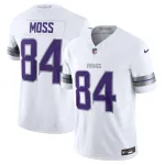 Men's Minnesota Vikings Randy Moss White Alternate Vapor F.U.S.E. Retired Player Limited Jersey