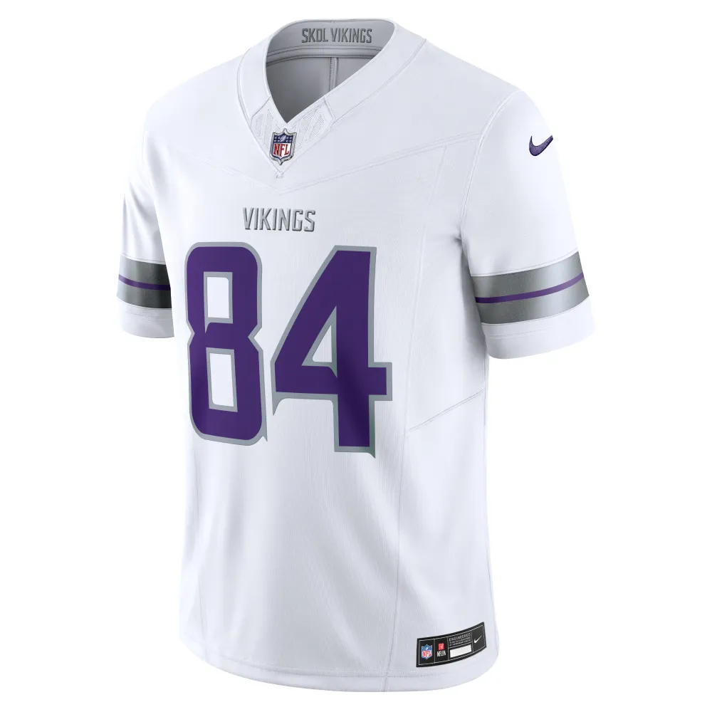 Men's Minnesota Vikings Randy Moss White Alternate Vapor F.U.S.E. Retired Player Limited Jersey