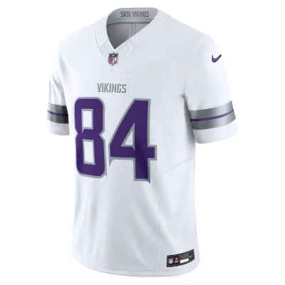 Men's Minnesota Vikings Randy Moss White Alternate Vapor F.U.S.E. Retired Player Limited Jersey 02