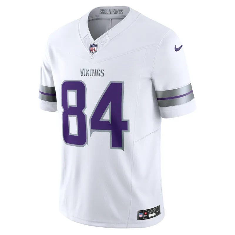 Men's Minnesota Vikings Randy Moss White Alternate Vapor F.U.S.E. Retired Player Limited Jersey