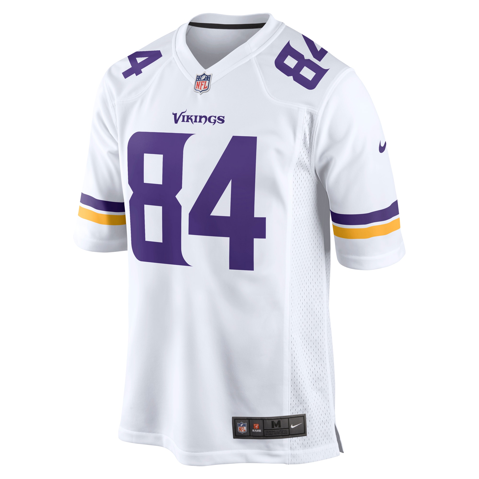 Men's Minnesota Vikings Randy Moss White Retired Player Game Jersey