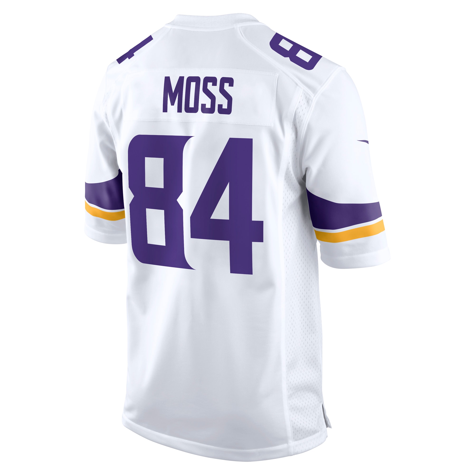 Men's Minnesota Vikings Randy Moss White Retired Player Game Jersey