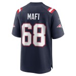 Men's New England Patriots Atonio Mafi  Navy Team Game Jersey
