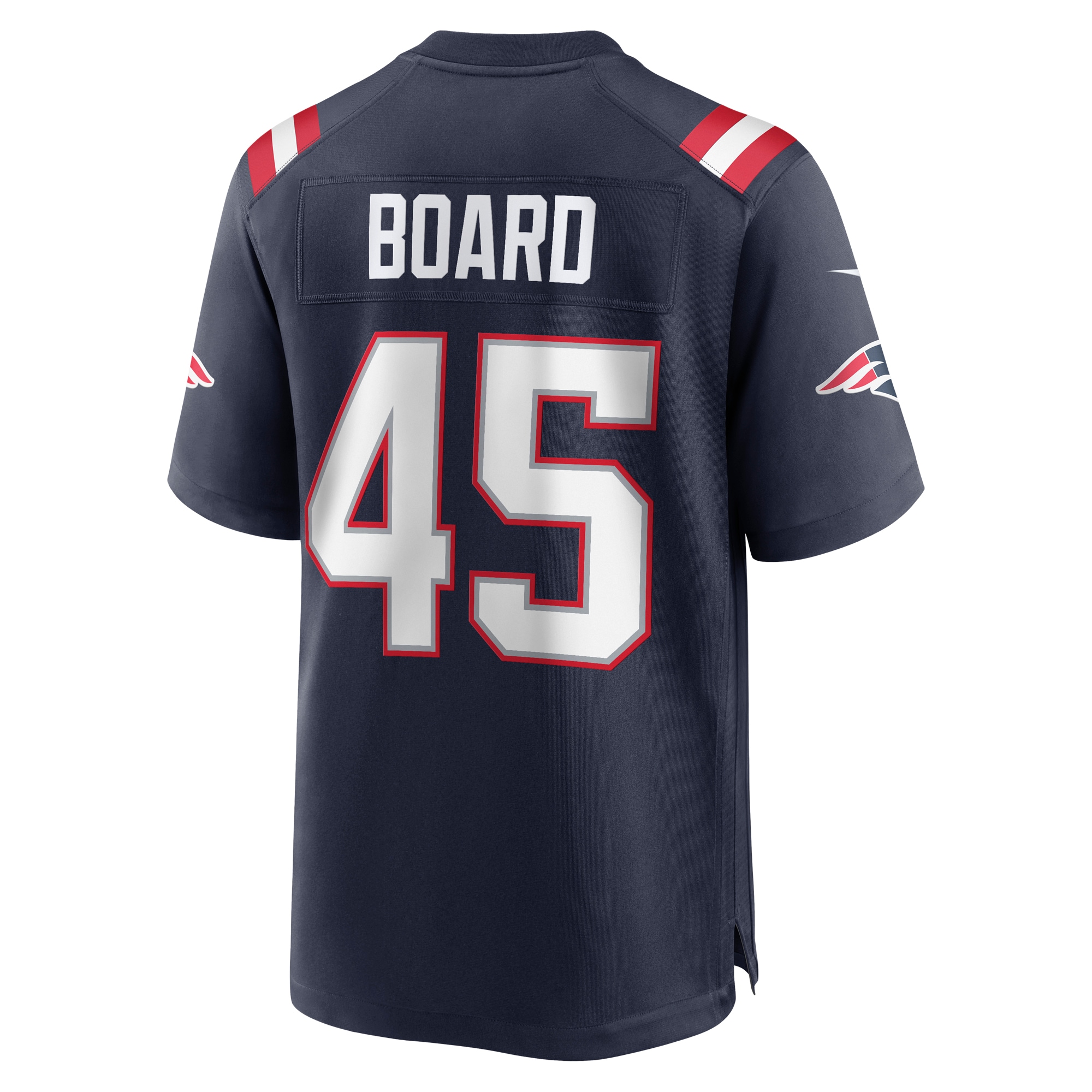 Men's New England Patriots Chris Board Navy Game Player Jersey