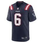 Men's New England Patriots Christian Gonzalez  Navy Team Game Jersey