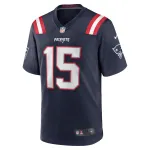Men's New England Patriots Corliss Waitman Navy Game Jersey