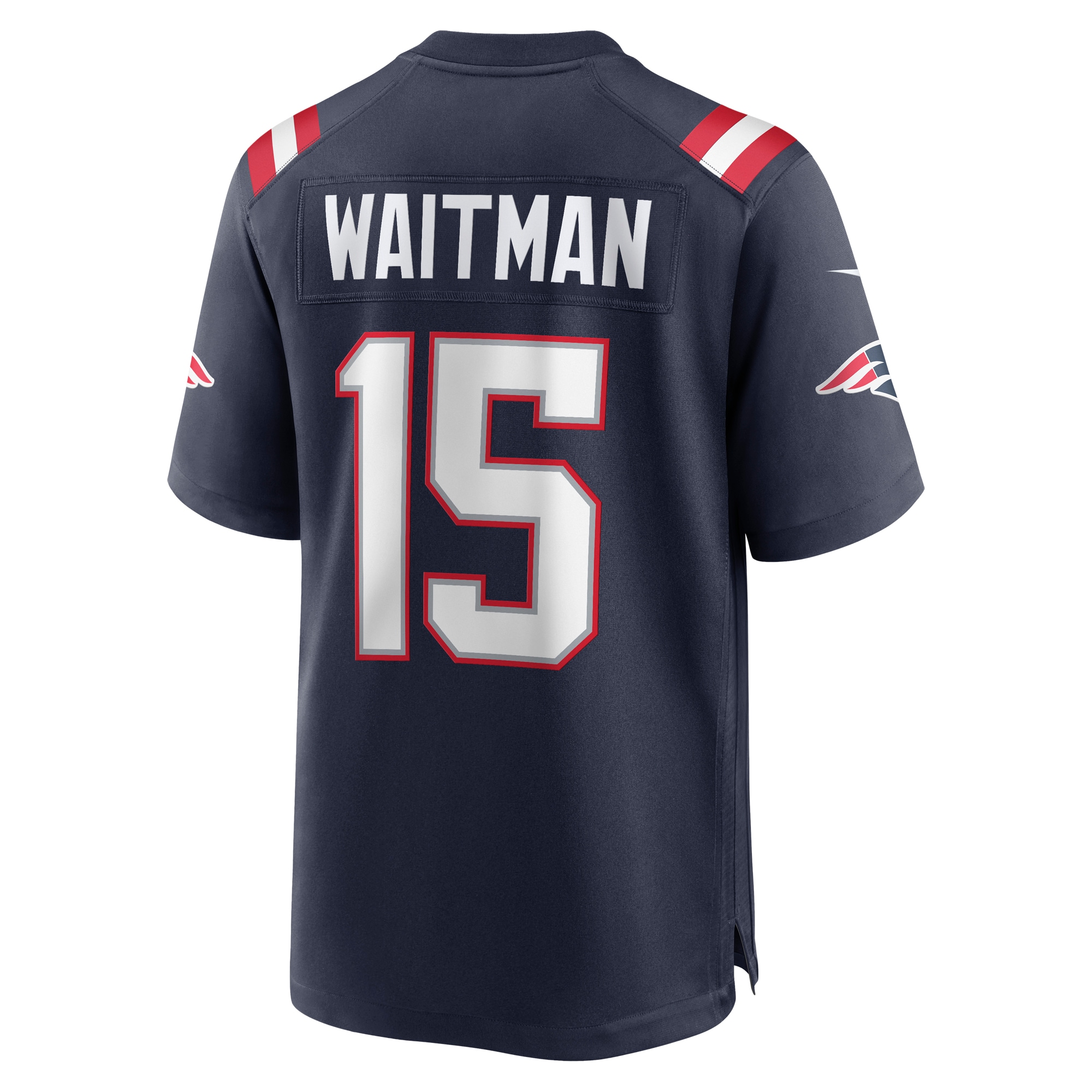 Men's New England Patriots Corliss Waitman Navy Game Jersey