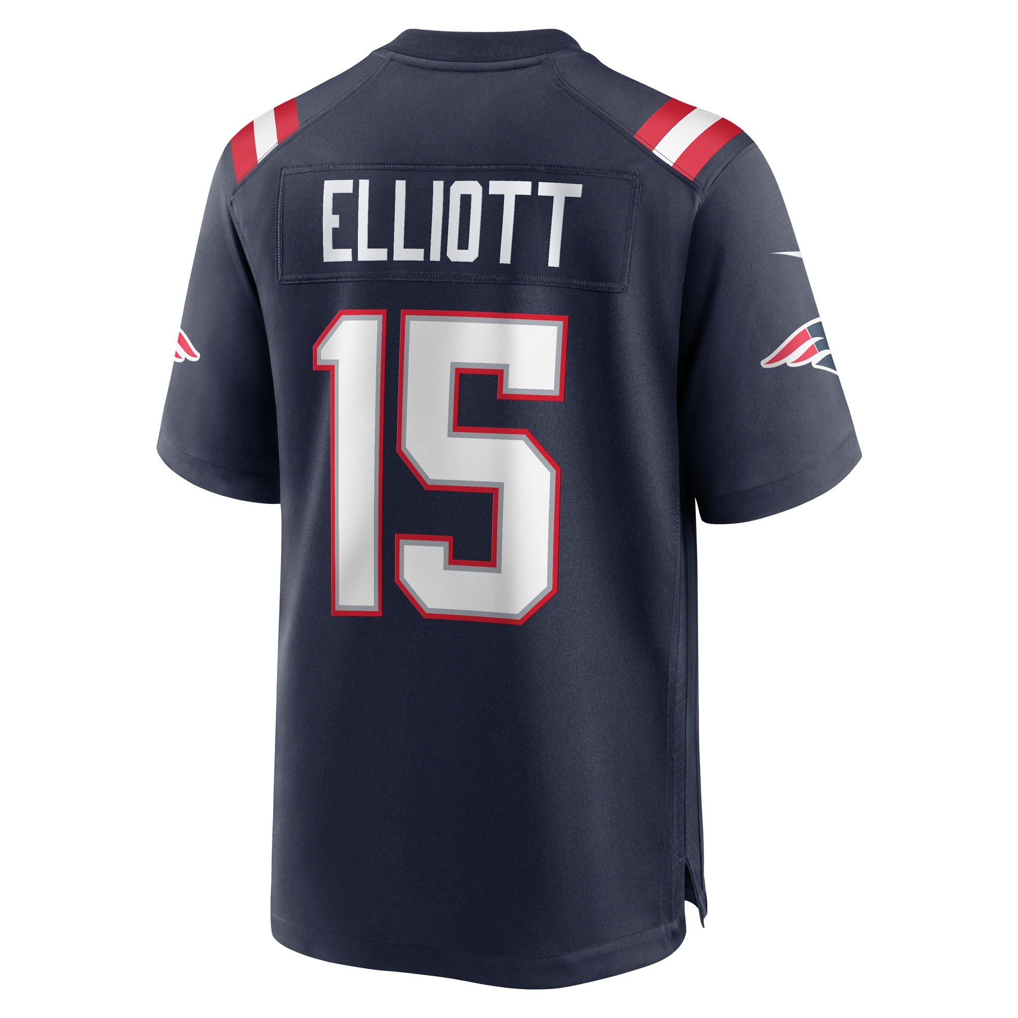 Men's New England Patriots Ezekiel Elliott Navy Game Player Jersey