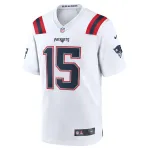 Men's New England Patriots Ezekiel Elliott White Game Player Jersey
