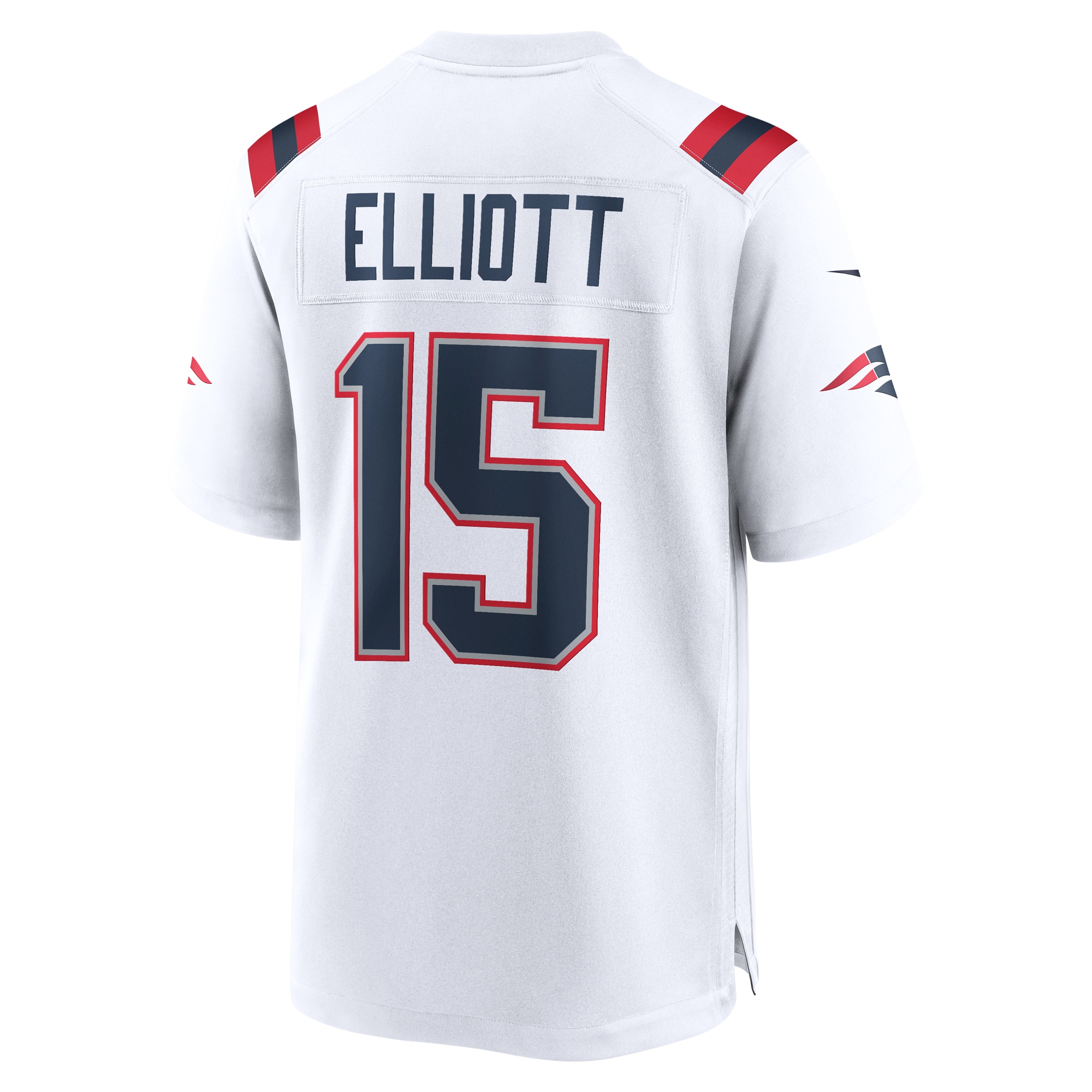 Men's New England Patriots Ezekiel Elliott White Game Player Jersey