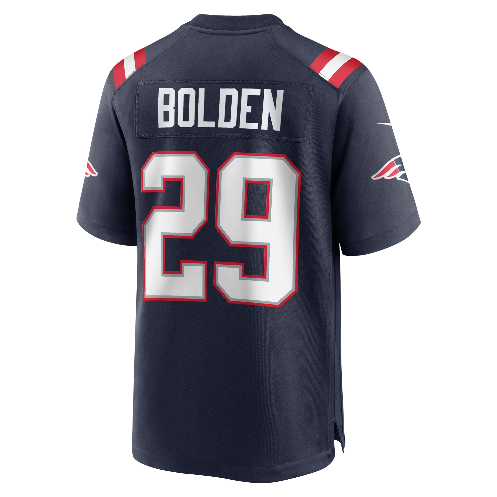 Men's New England Patriots Isaiah Bolden  Navy Team Game Jersey