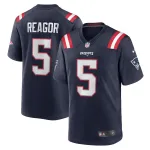 Men's New England Patriots Jalen Reagor  Navy Team Game Jersey