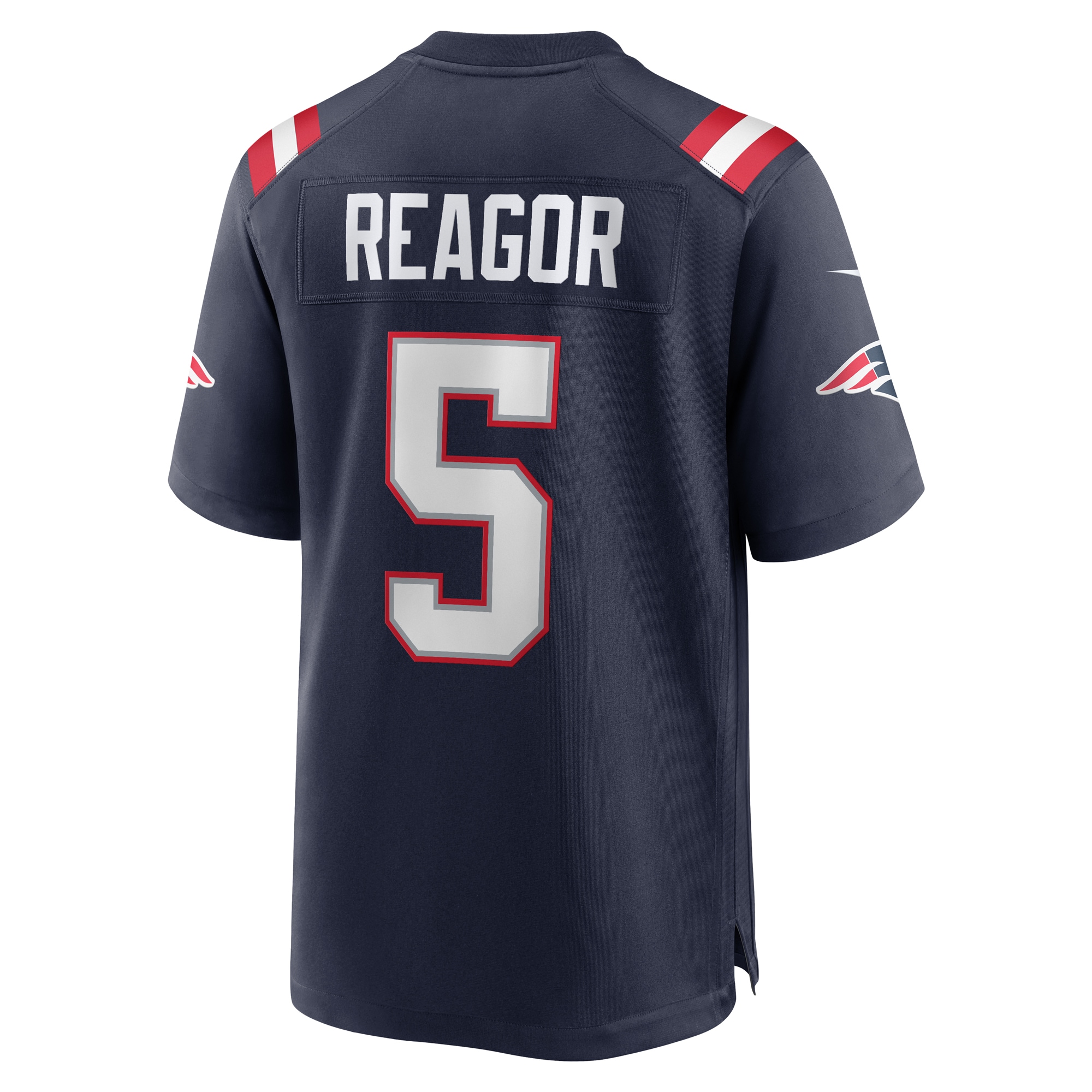 Men's New England Patriots Jalen Reagor  Navy Team Game Jersey