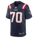 Men's New England Patriots Jeremiah Pharms Jr.  Navy Team Game Jersey
