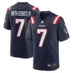 Men's New England Patriots JuJu Smith-Schuster Navy Game Player Jersey