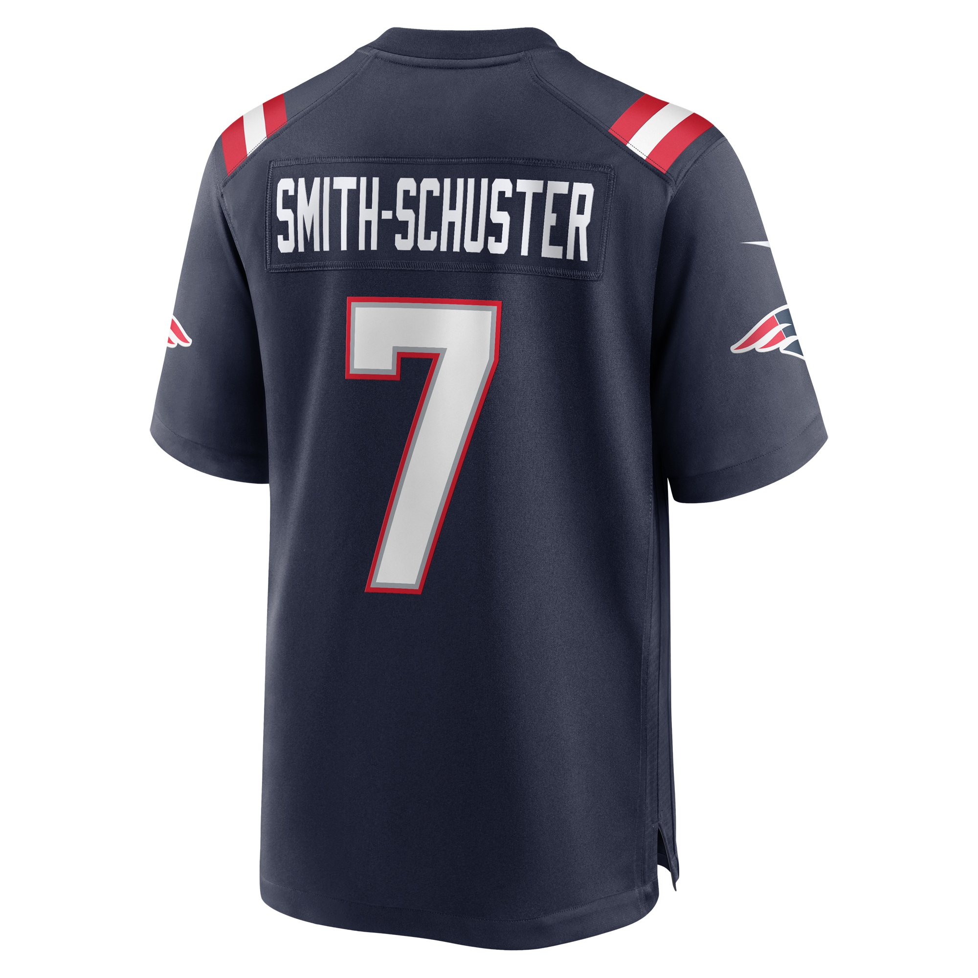 Men's New England Patriots JuJu Smith-Schuster Navy Game Player Jersey