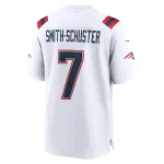 Men's New England Patriots JuJu Smith-Schuster White Game Player Jersey