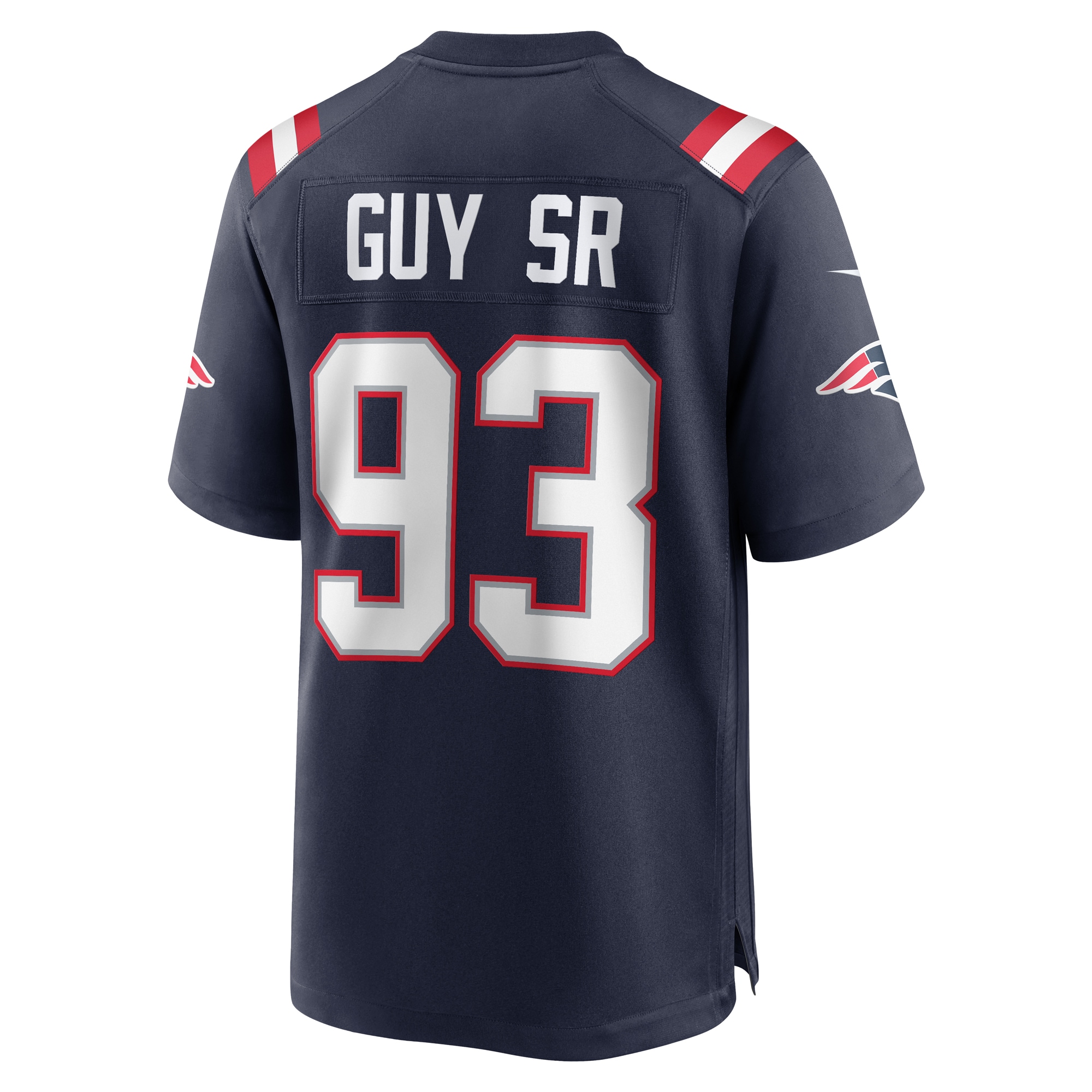 Men's New England Patriots Lawrence Guy  Navy Team Game Jersey