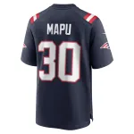 Men's New England Patriots Marte Mapu  Navy Team Game Jersey