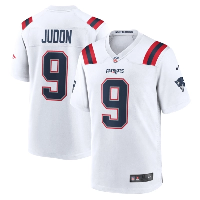 Men's New England Patriots Matthew Judon White Game Jersey 01