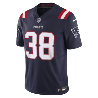 Men's New England Patriots Rhamondre Stevenson Navy Vapor F.U.S.E. Limited Jersey 02