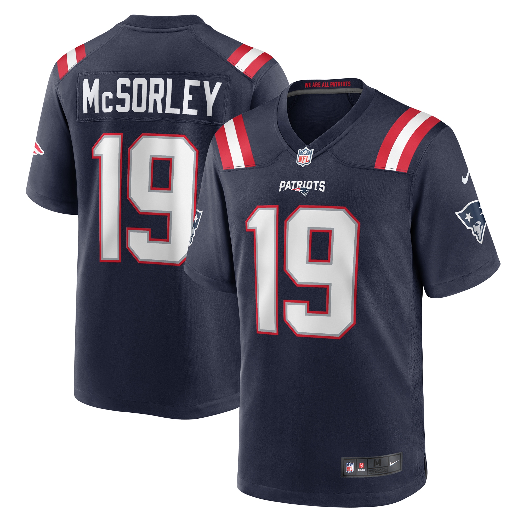 Men's New England Patriots Trace McSorley Navy Game Player Jersey