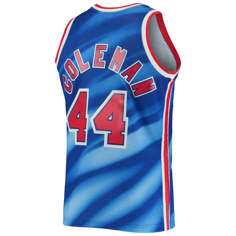 Men's New Jersey Nets Derrick Coleman Blue 2001/02 Hardwood Classics Swingman Jersey