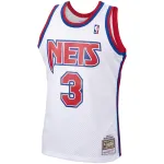 Men's New Jersey Nets Drazen Petrovic White 1992/93 Hardwood Classics Swingman Jersey
