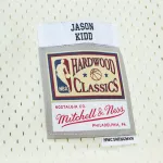 Men's New Jersey Nets Jason Kidd Cream Chainstitch Swingman Jersey