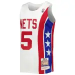 Men's New Jersey Nets Jason Kidd White Hardwood Classics Swingman Jersey