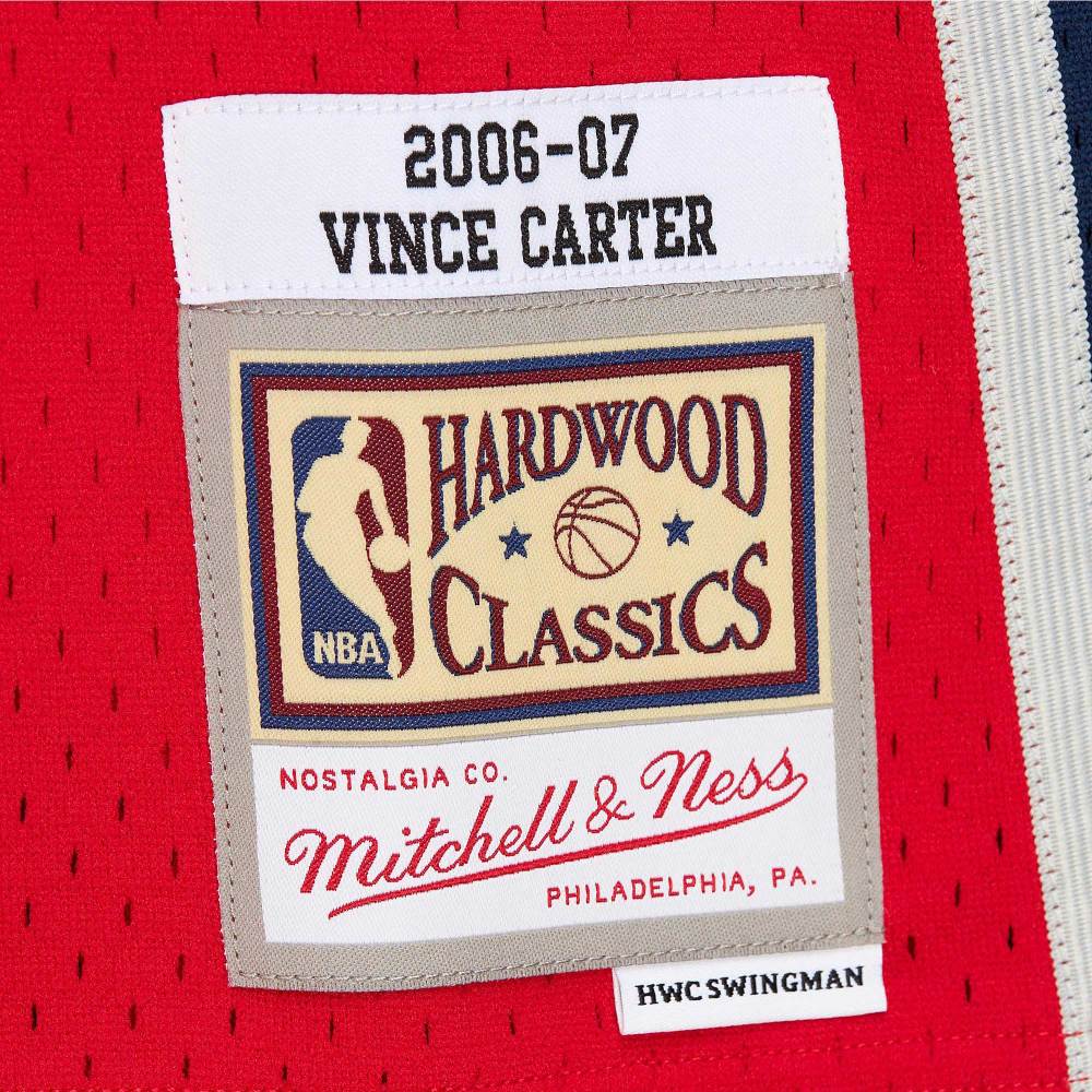 Men's New Jersey Nets Vince Carter Red 2006/07 Hardwood Classics Swingman Jersey