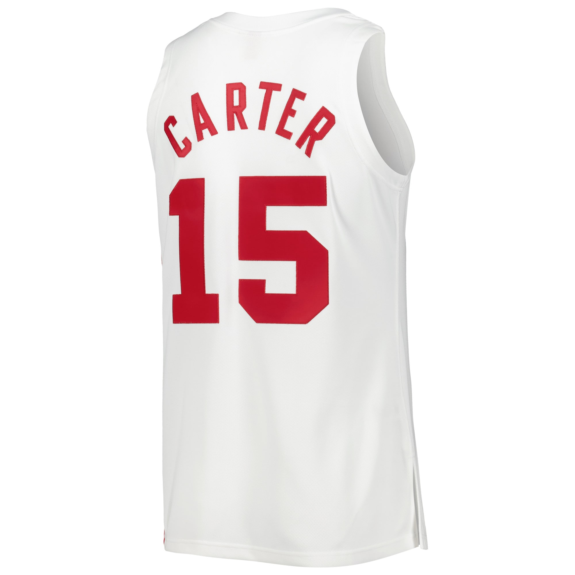 Men's New Jersey Nets Vince Carter White Hardwood Classics Swingman Jersey