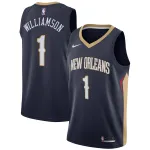 Men's New Orleans Pelicans Zion Williamson Navy 2019 NBA Draft First Round Pick Swingman Jersey - Icon Edition