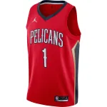 Men's New Orleans Pelicans Zion Williamson Red 2020/21 Swingman Jersey - Statement Edition