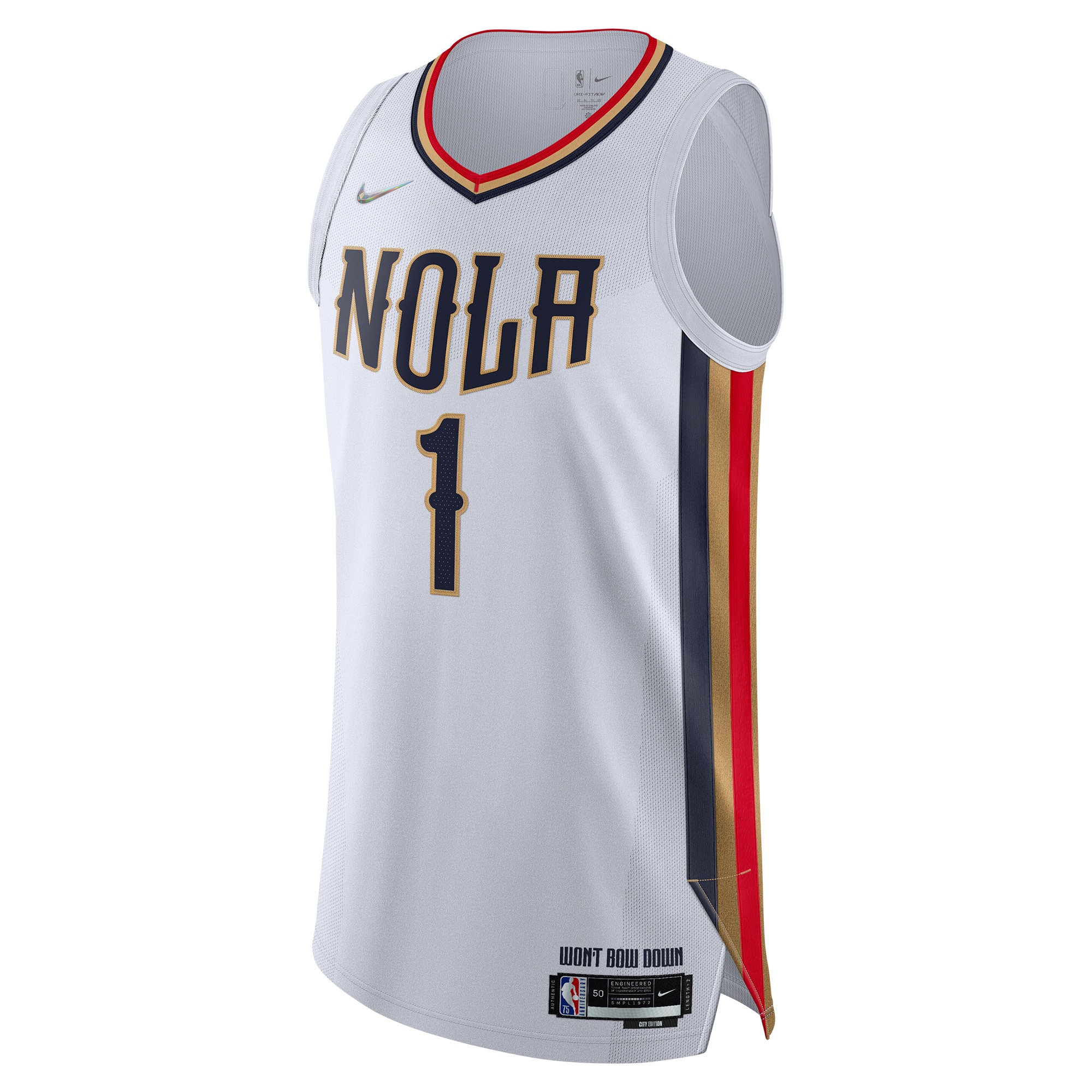 Men's New Orleans Pelicans Zion Williamson White 2021/22 Swingman Jersey - City Edition