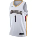 Men's New Orleans Pelicans Zion Williamson White Swingman Jersey - Association Edition