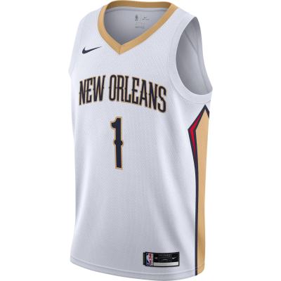 Men's New Orleans Pelicans Zion Williamson White Swingman Jersey - Association Edition 02