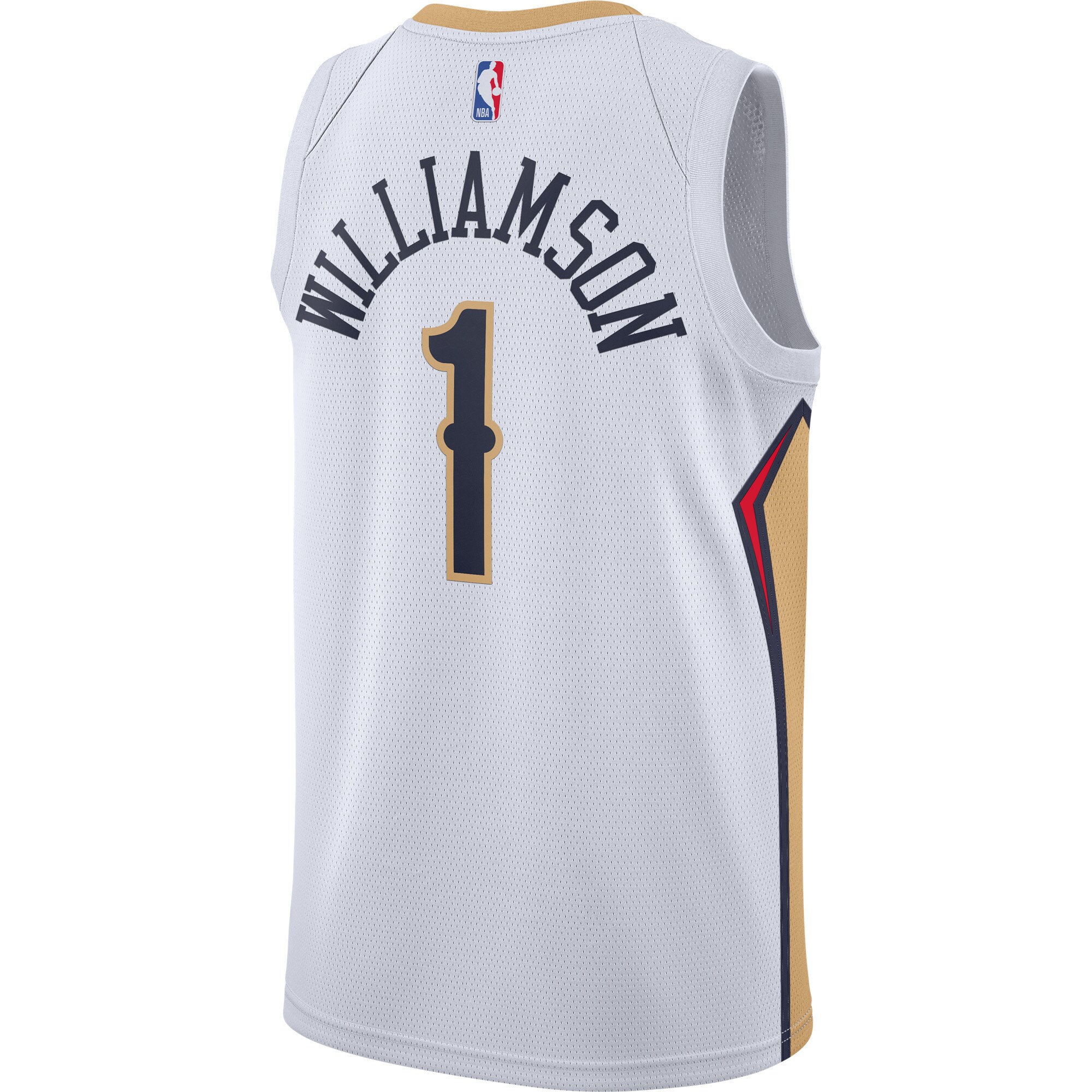 Men's New Orleans Pelicans Zion Williamson White Swingman Jersey - Association Edition