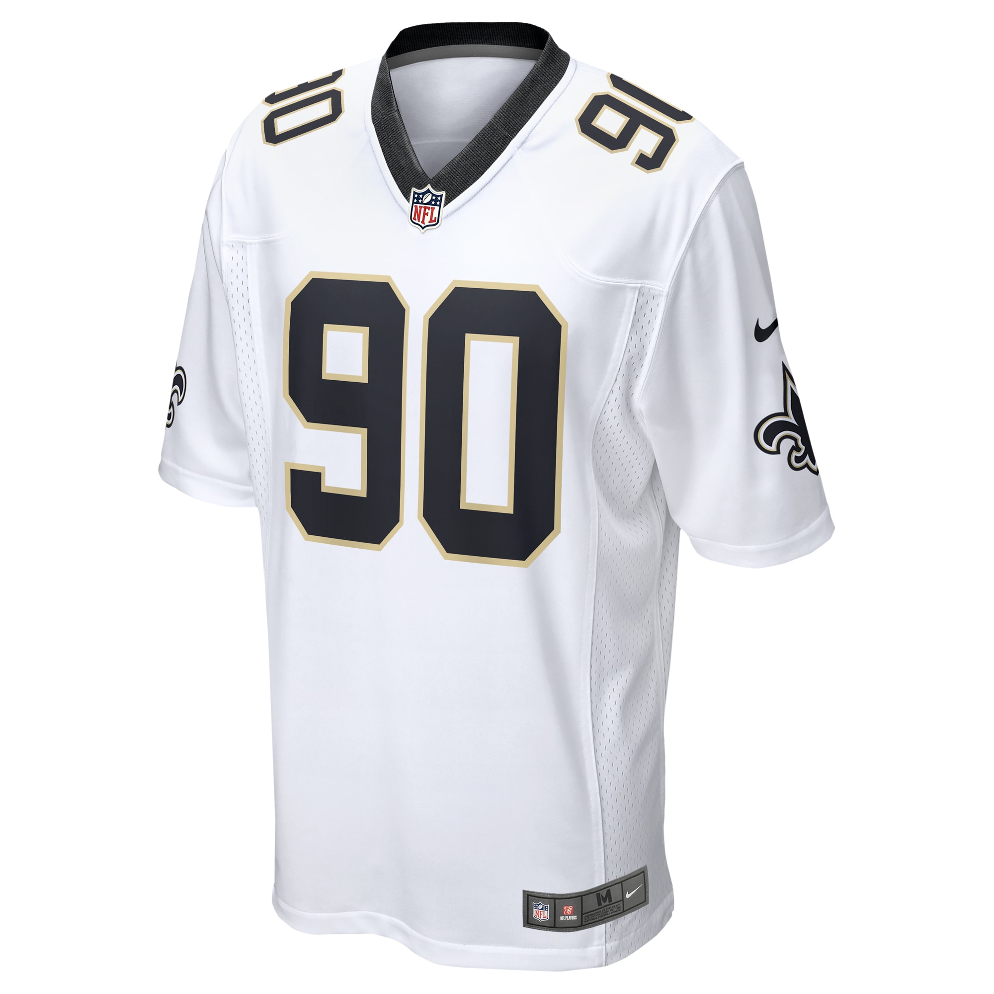 Men's New Orleans Saints Bryan Bresee White Game Jersey