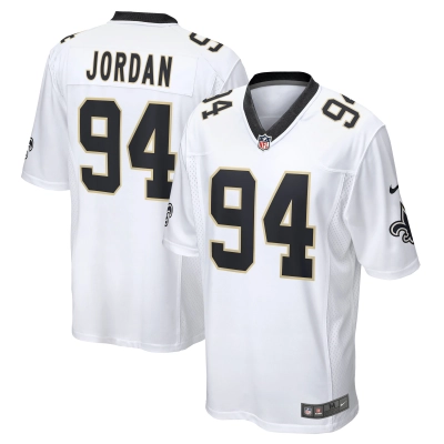 Men's New Orleans Saints Cameron Jordan White Game Jersey 01